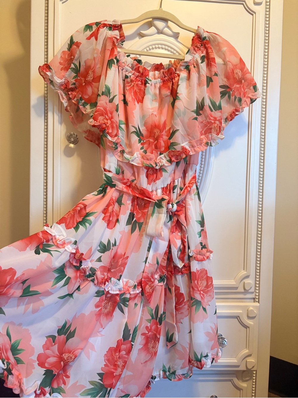 Floral Summer Cottage-Core| Convertible off-the shoulder Dress